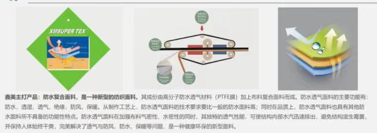 深圳防水透气面料